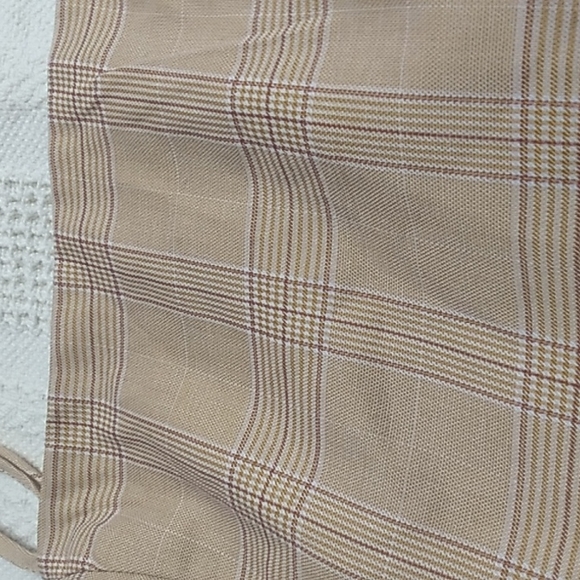 Forever 21 Tan check crop top in women's Size Large - Picture 2 of 6